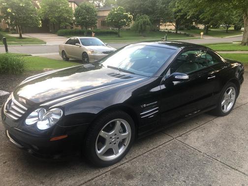 Black 2004 Mercedes-Benz SL-Class SL55 AMG