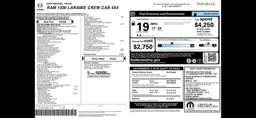 2025 RAM 1500 Laramie