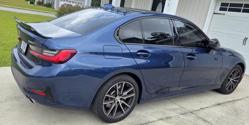 Blue 2021 BMW 330 i xDrive