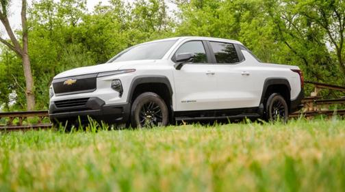 White 2024 Chevrolet Silverado EV WT