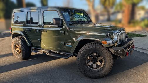 Green 2021 Jeep Wrangler Unlimited 4xe Sahara
