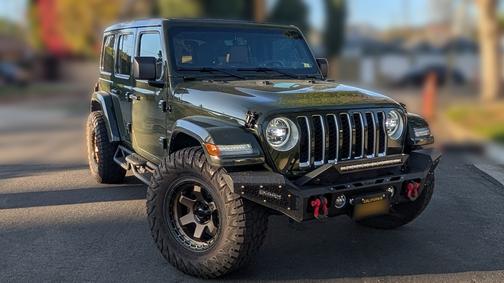 Green 2021 Jeep Wrangler Unlimited 4xe Sahara