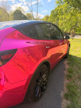 Pink 2020 Tesla Model Y Performance