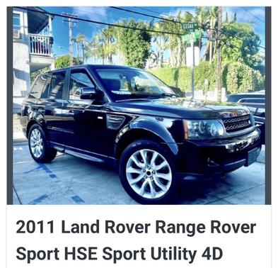 Black 2011 Land Rover Range Rover Sport HSE