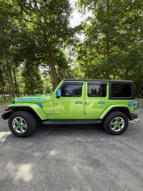 Green 2020 Jeep Wrangler Unlimited Sahara
