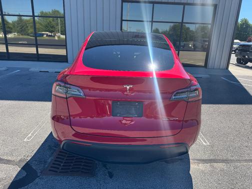 Red 2021 Tesla Model Y Long Range