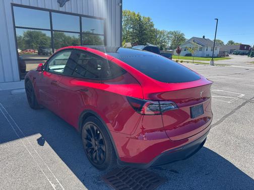 Red 2021 Tesla Model Y Long Range