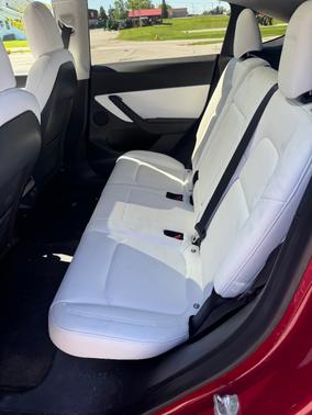 Red 2021 Tesla Model Y Long Range
