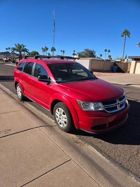 Red 2016 Dodge Journey SE