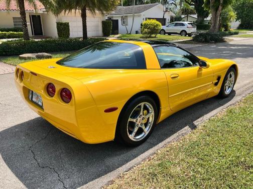 Yellow 2003 Chevrolet Corvette Base