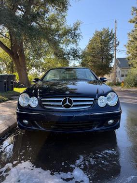 Blue 2007 Mercedes-Benz CLK-Class 350 Cabriolet