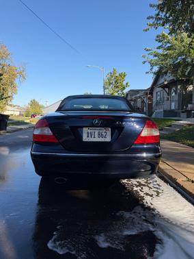 Blue 2007 Mercedes-Benz CLK-Class 350 Cabriolet
