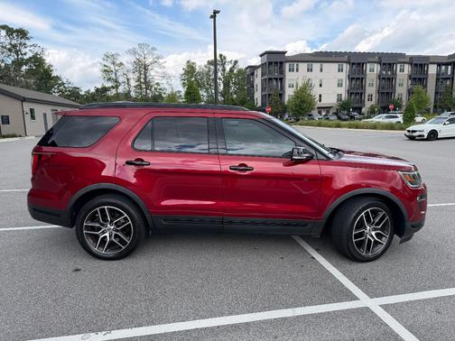 Red 2019 Ford Explorer Sport