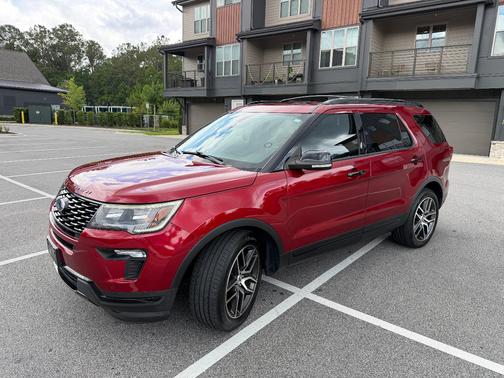 Red 2019 Ford Explorer Sport