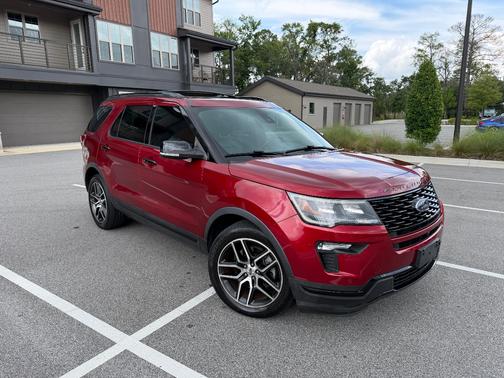 Red 2019 Ford Explorer Sport