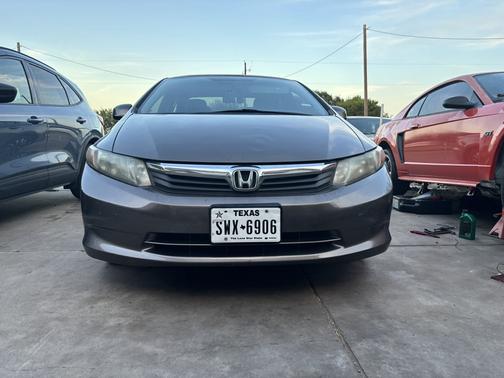Gray 2012 Honda Civic LX