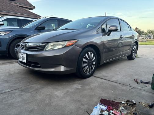 Gray 2012 Honda Civic LX