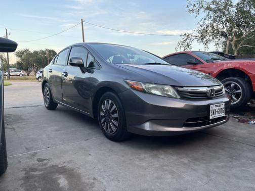 Gray 2012 Honda Civic LX