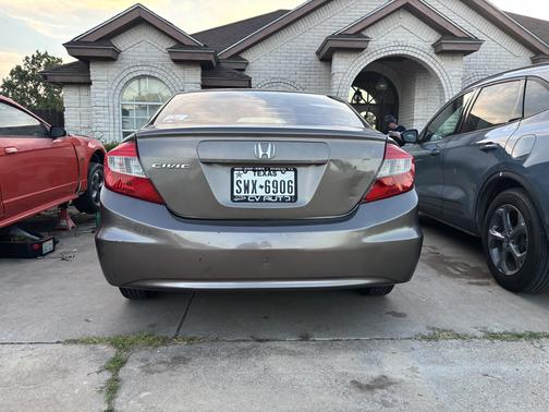 Gray 2012 Honda Civic LX