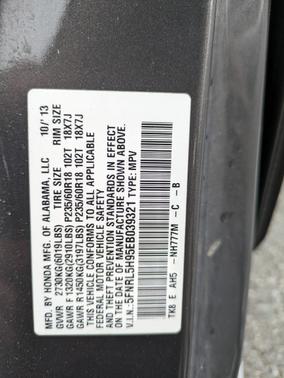 2014 Honda Odyssey Touring Elite