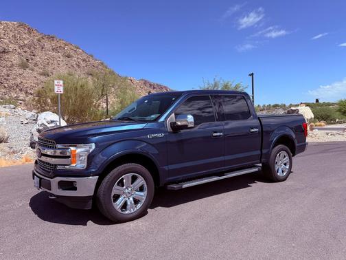 Blue 2020 Ford F-150 Lariat