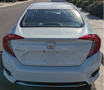 White 2019 Honda Civic LX