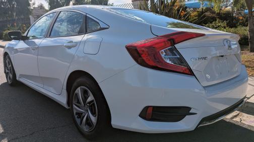White 2019 Honda Civic LX