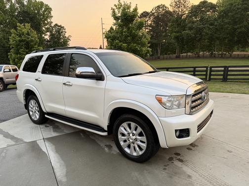 White 2013 Toyota Sequoia Platinum