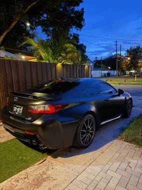 White 2015 Lexus RC F Base