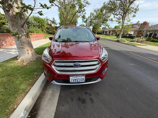 Red 2017 Ford Escape Titanium