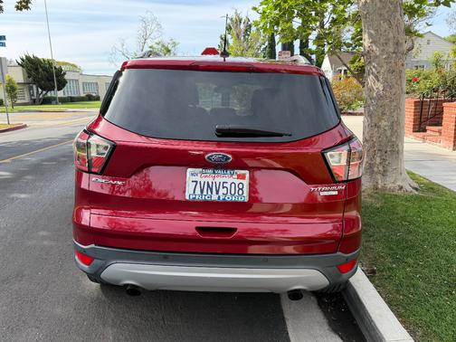 Red 2017 Ford Escape Titanium