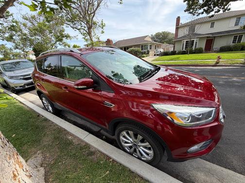 Red 2017 Ford Escape Titanium