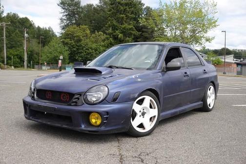 Blue 2002 Subaru Impreza WRX