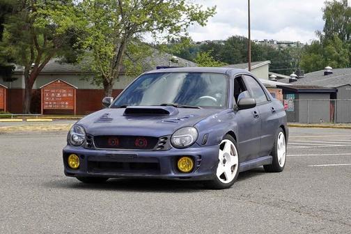 Blue 2002 Subaru Impreza WRX