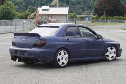 Blue 2002 Subaru Impreza WRX
