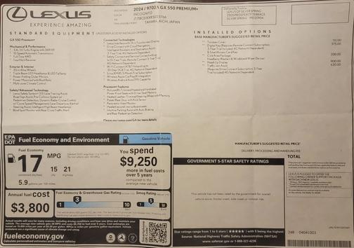 2024 Lexus GX 550 Premium+