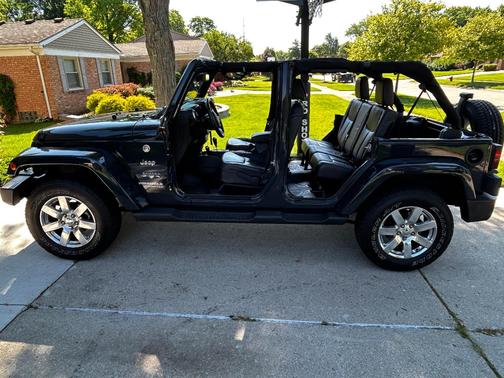 Blue 2017 Jeep Wrangler Unlimited Sahara