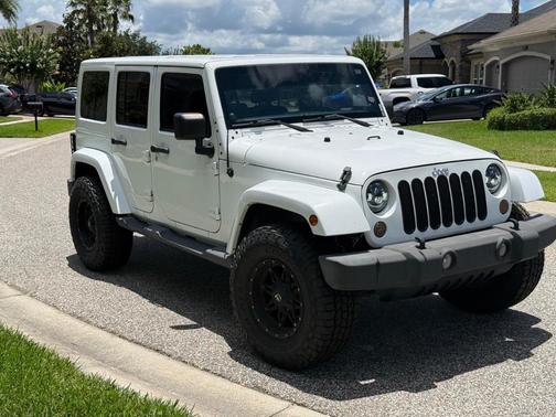 White 2012 Jeep Wrangler Unlimited Sahara