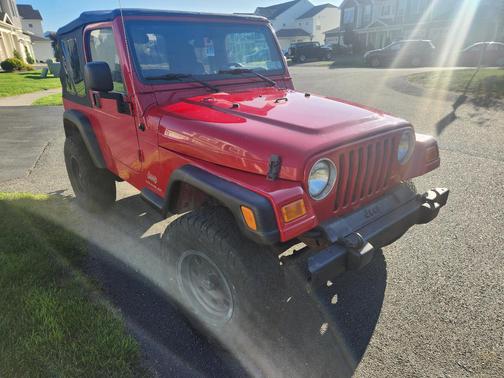 Red 2006 Jeep Wrangler X