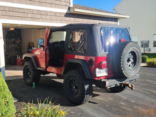 Red 2006 Jeep Wrangler X