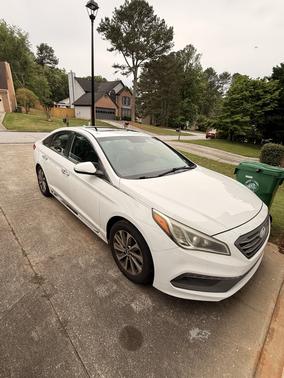 White 2017 Hyundai SONATA Sport