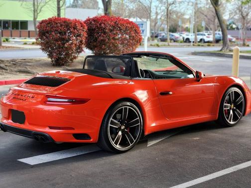 Orange 2017 Porsche 911 911 Carrera S Cabriolet