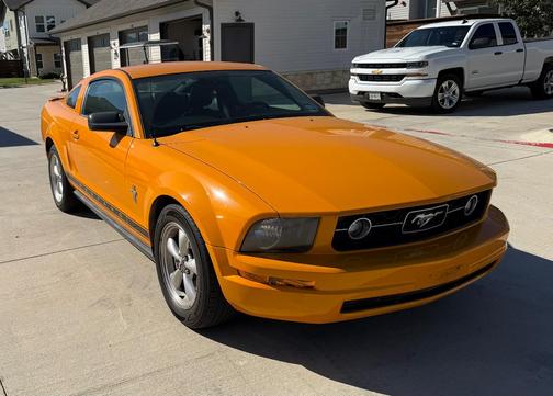 Orange 2007 Ford Mustang Premium