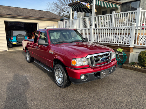 Red 2010 Ford Ranger XLT