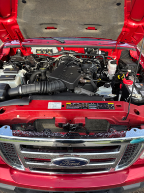 Red 2010 Ford Ranger XLT