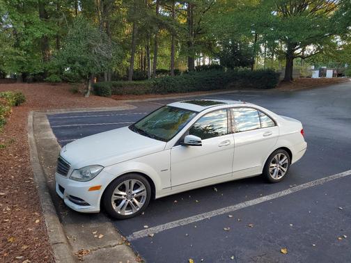 White 2012 Mercedes-Benz C-Class C 250 Luxury