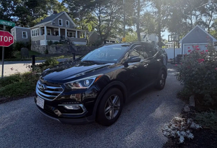 Black 2018 Hyundai Santa Fe Sport 2.4L