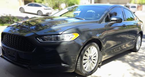 Green 2015 Ford Fusion Hybrid S