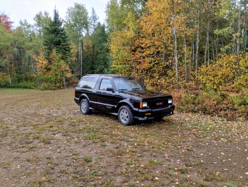 Black 1992 GMC Jimmy Typhoon