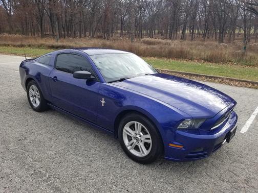 Blue 2013 Ford Mustang V6
